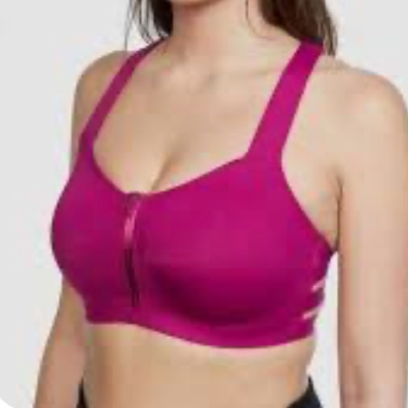 Victoria’s Secret Knockout Maximum Support Magenta Sports Bra Crisscross Back - Picture 3 of 6